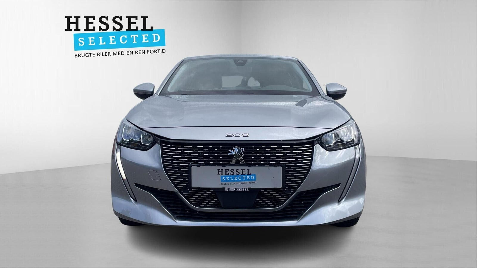 Sølv Peugeot e-208 fra 2021