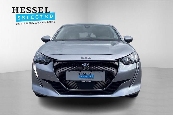 Sølv Peugeot e-208 fra 2021