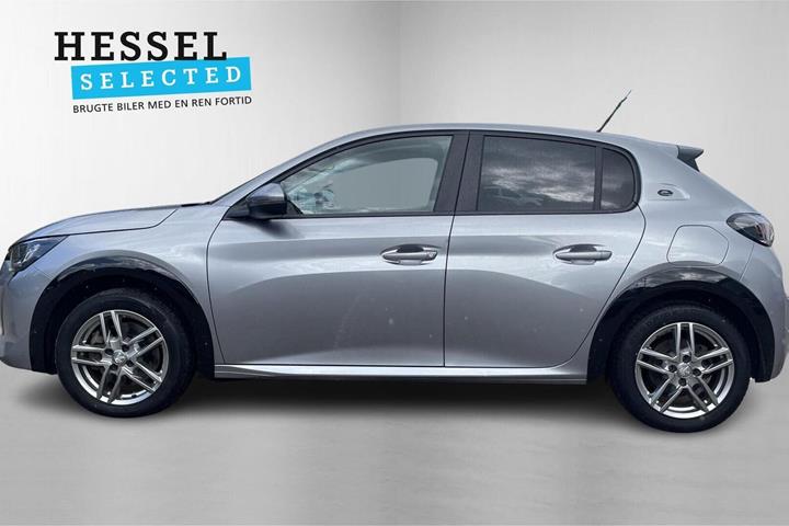 Sølv Peugeot e-208 fra 2021