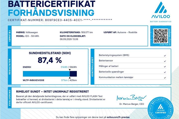 Grå VW ID.3 fra 2020