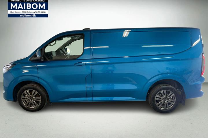 Blå Ford E-Transit Custom 320 L1 fra 2026