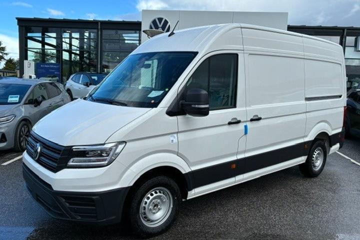 Hvid VW Crafter 35 fra 2026