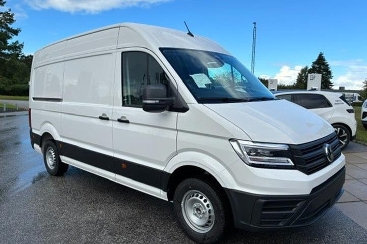 Hvid VW Crafter 35 fra 2026