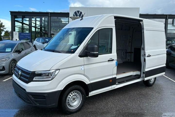 Hvid VW Crafter 35 fra 2026
