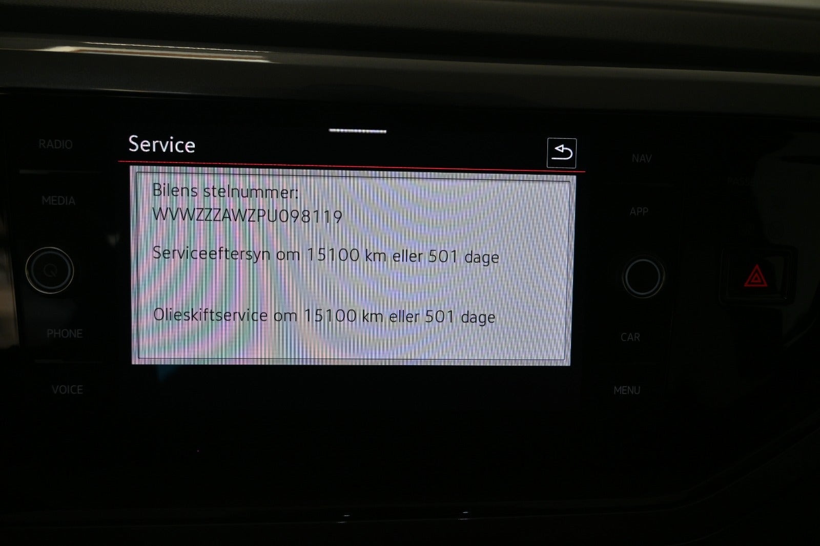 Sort VW Polo fra 2023