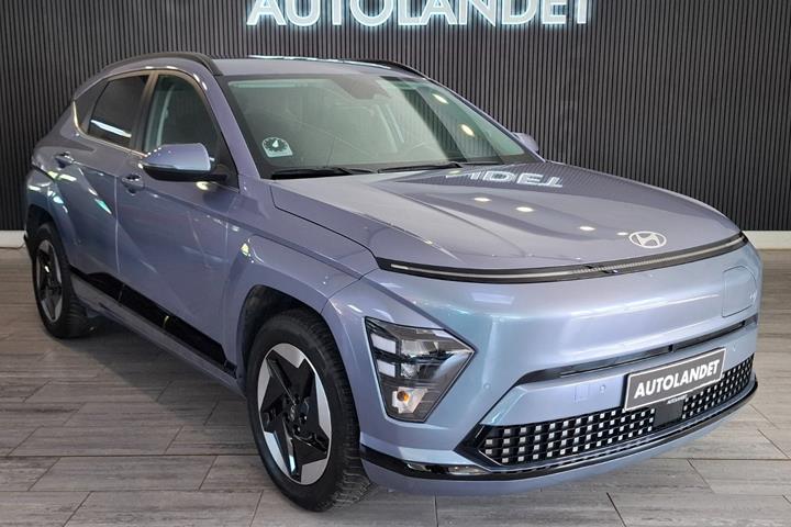 Blå Hyundai Kona fra 2024