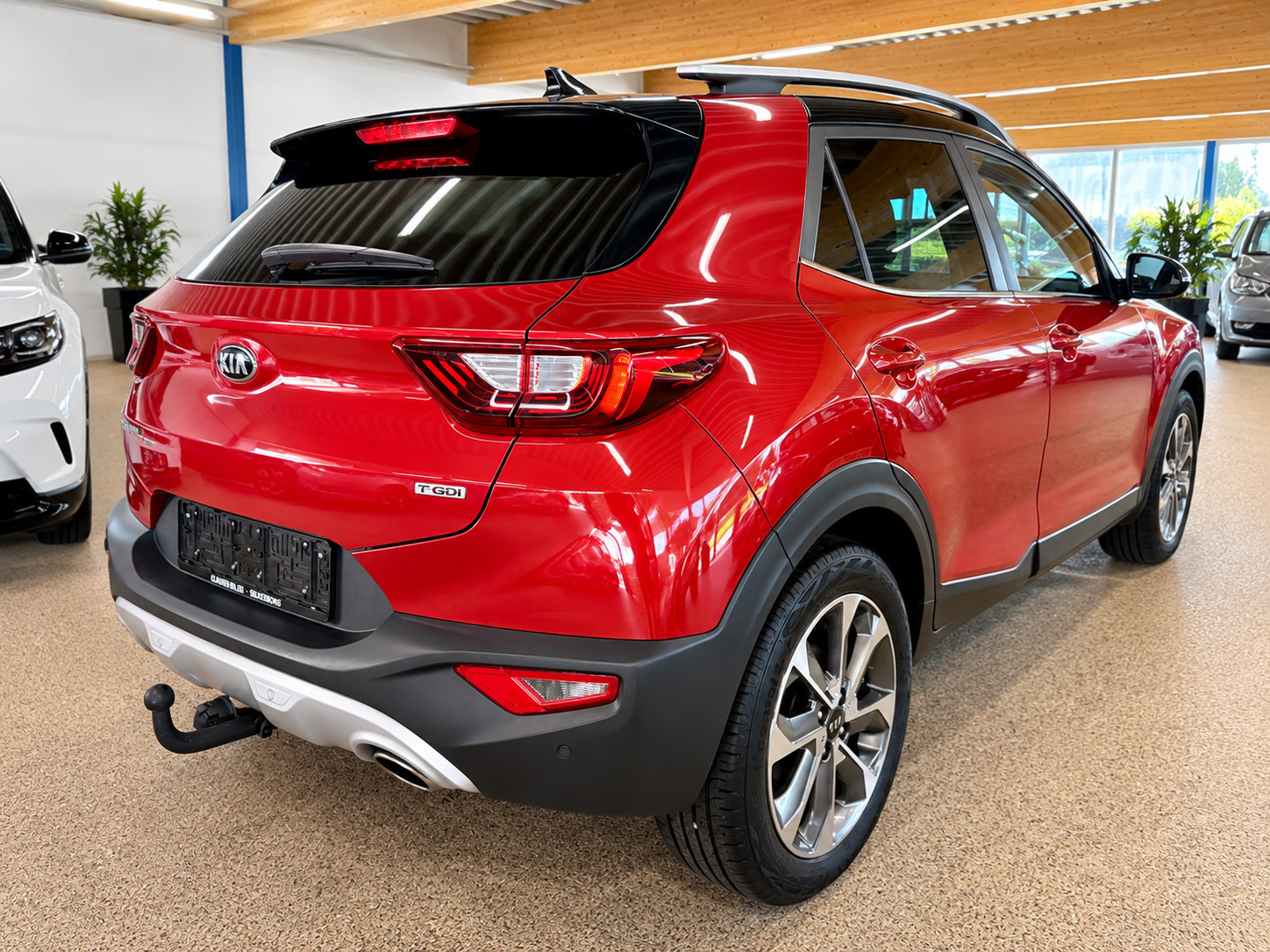 Rød Kia Stonic fra 2019