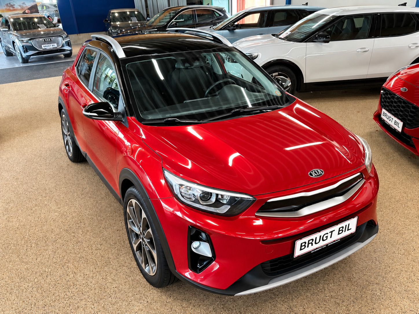 Rød Kia Stonic fra 2019