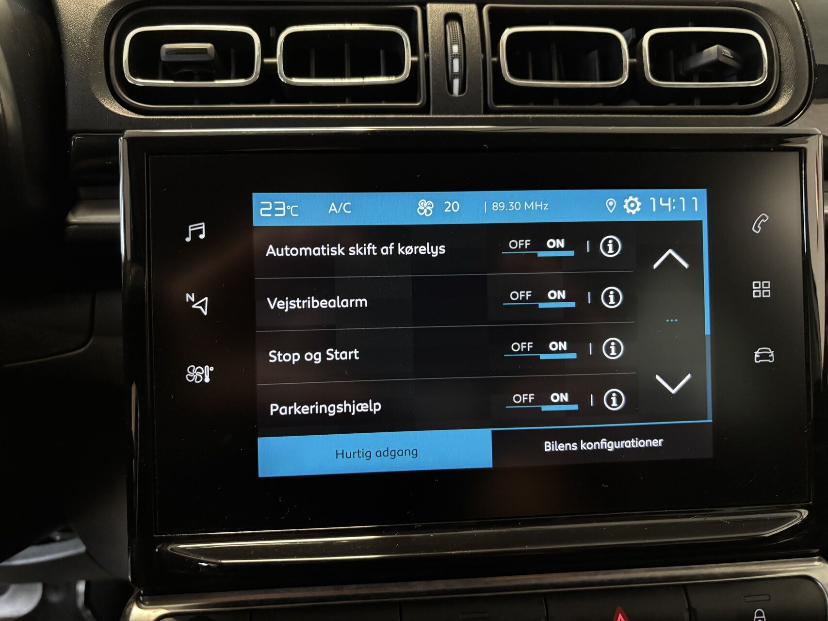 Hvid Citroën C3 fra 2020
