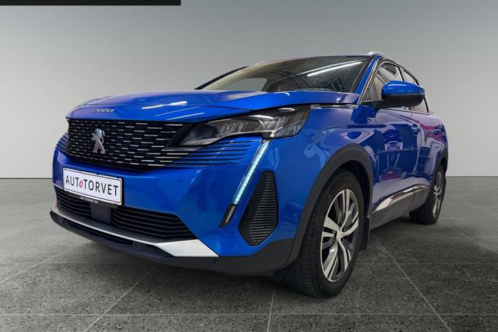 Blå Peugeot 3008 fra 2021
