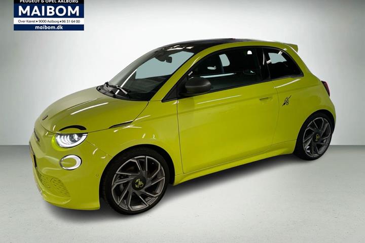 Gul Abarth 500e fra 2024