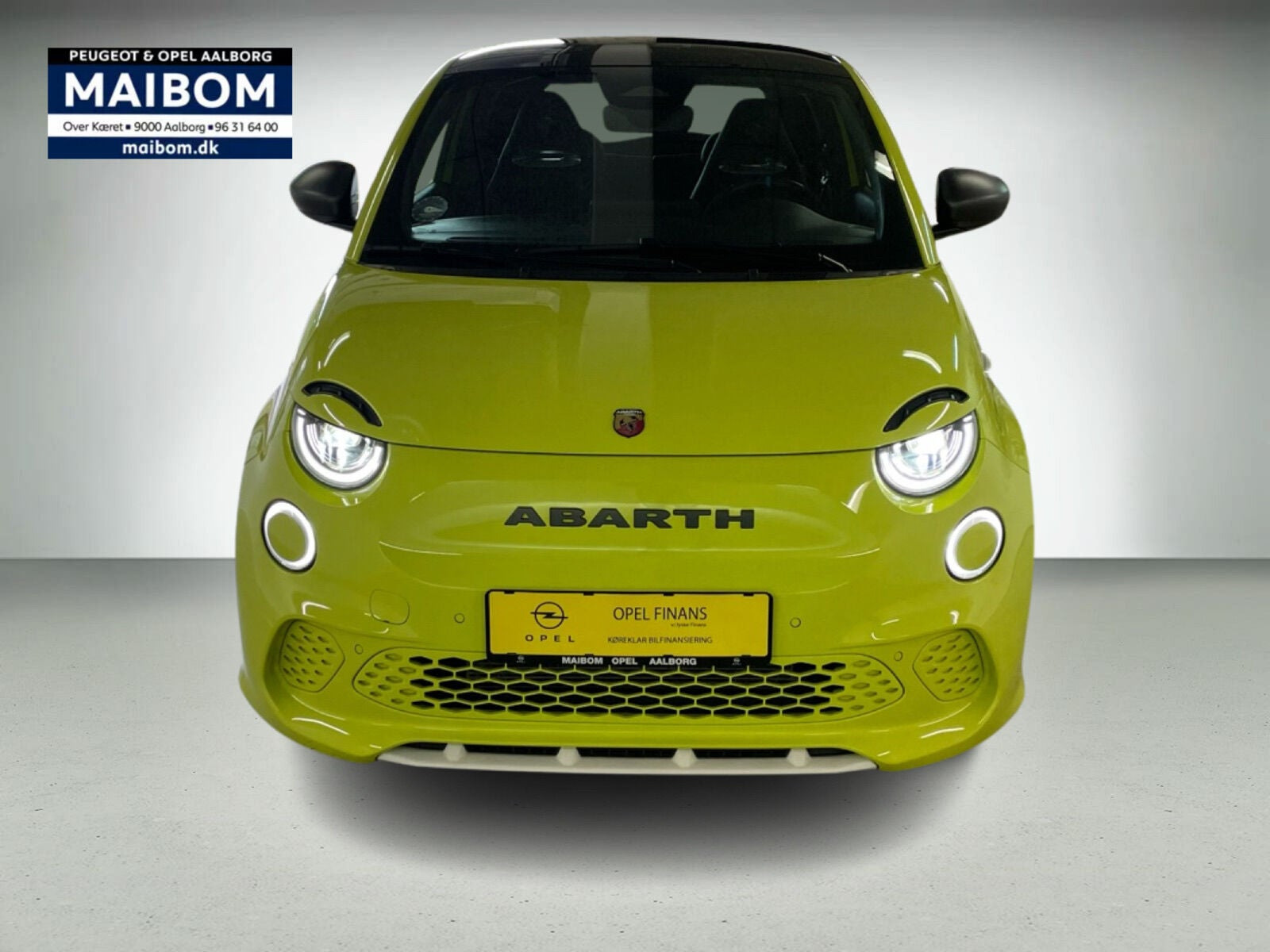 Gul Abarth 500e fra 2024