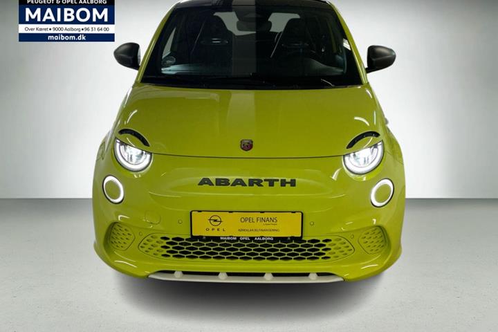 Gul Abarth 500e fra 2024