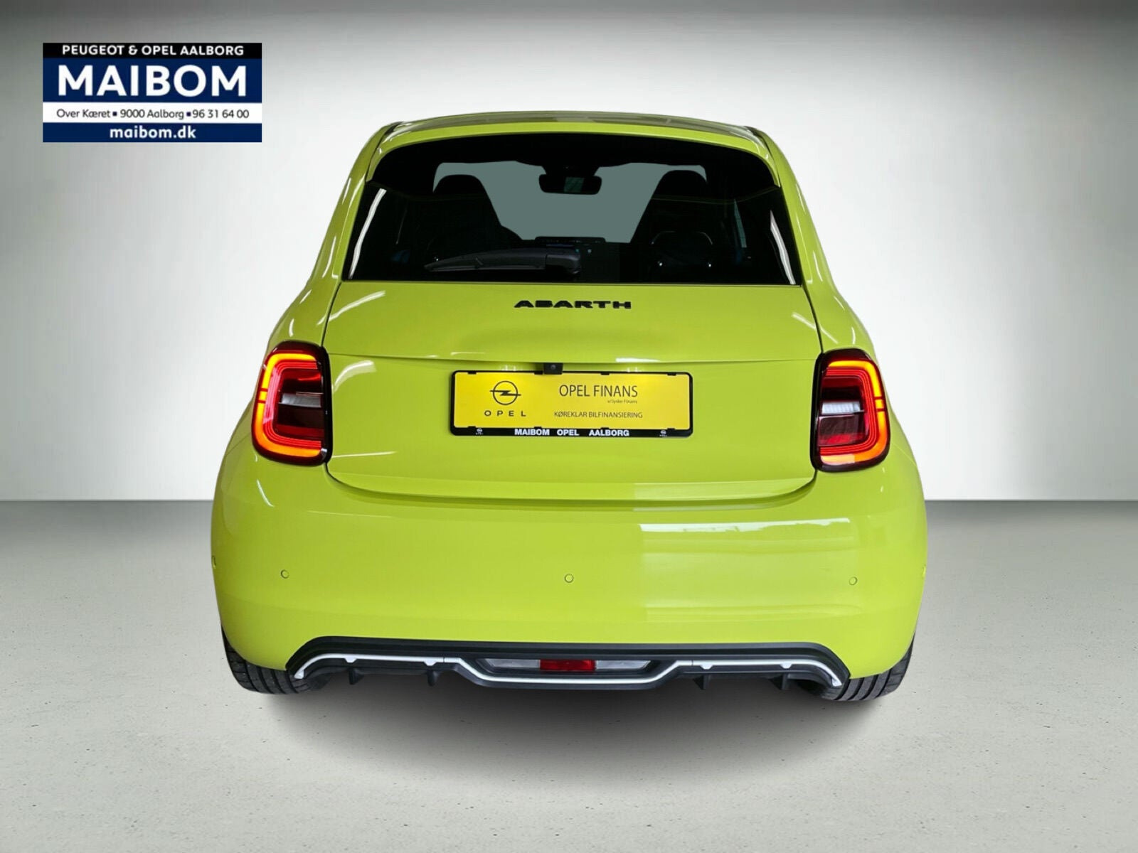Gul Abarth 500e fra 2024