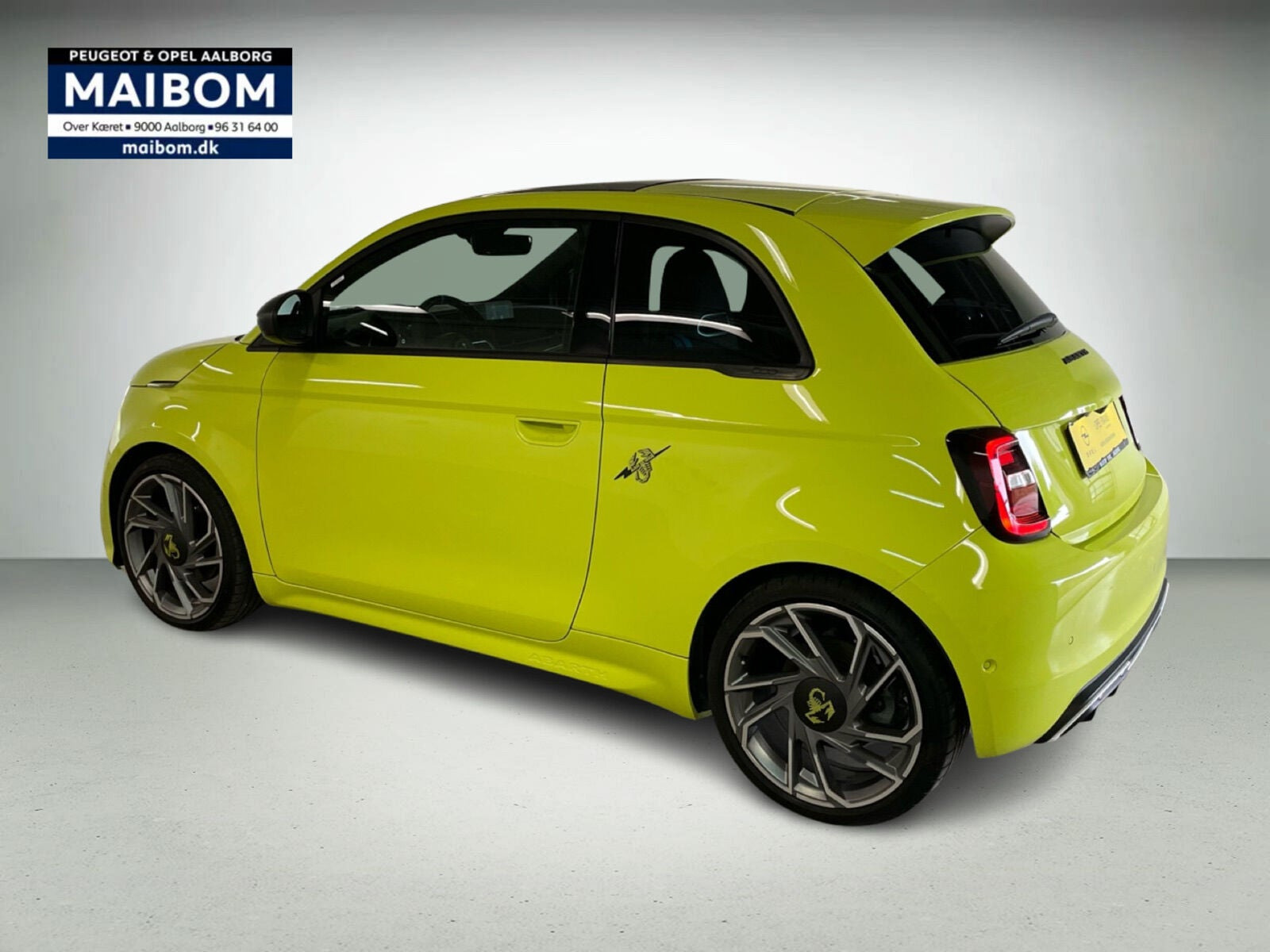 Gul Abarth 500e fra 2024