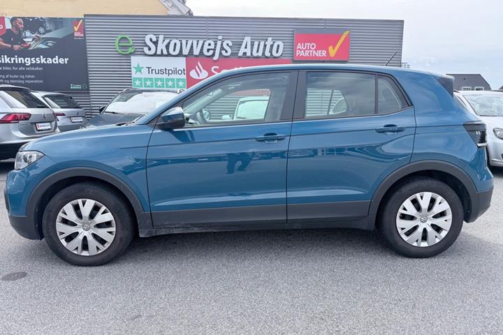 Blå VW T-Cross fra 2019