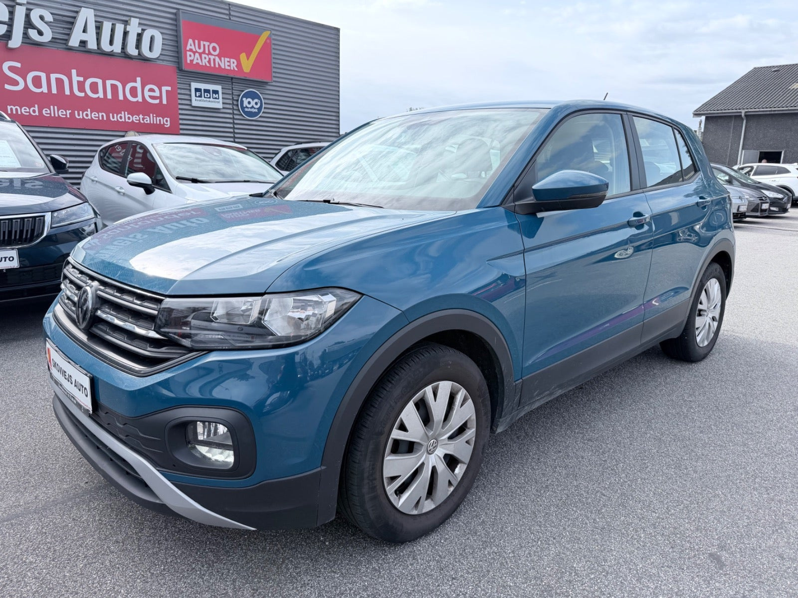 Blå VW T-Cross fra 2019