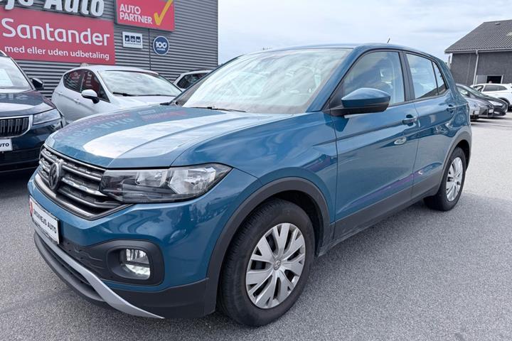 Blå VW T-Cross fra 2019