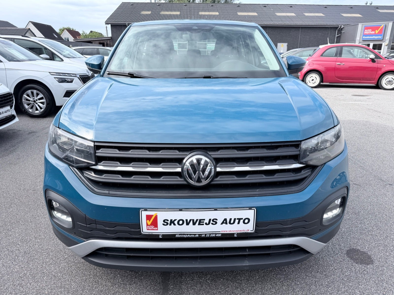 Blå VW T-Cross fra 2019