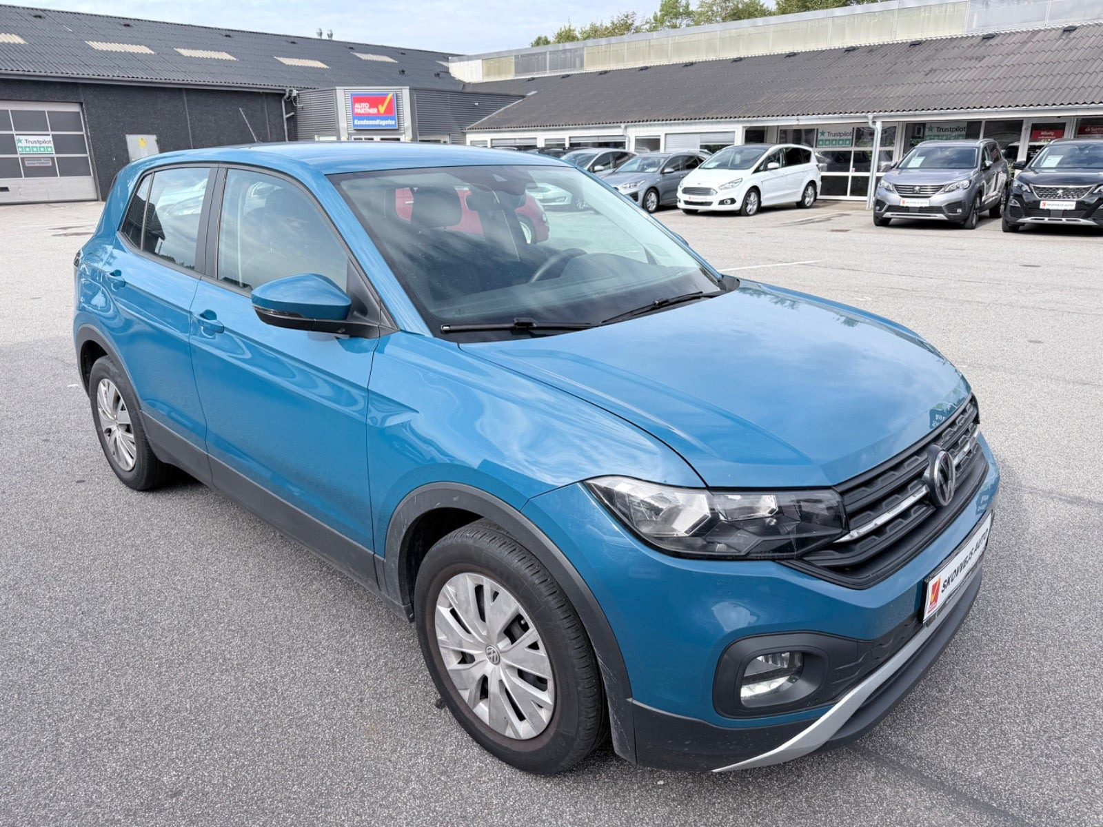 Blå VW T-Cross fra 2019