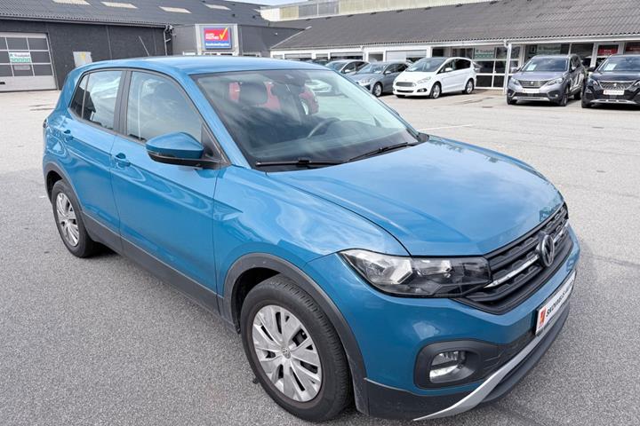 Blå VW T-Cross fra 2019
