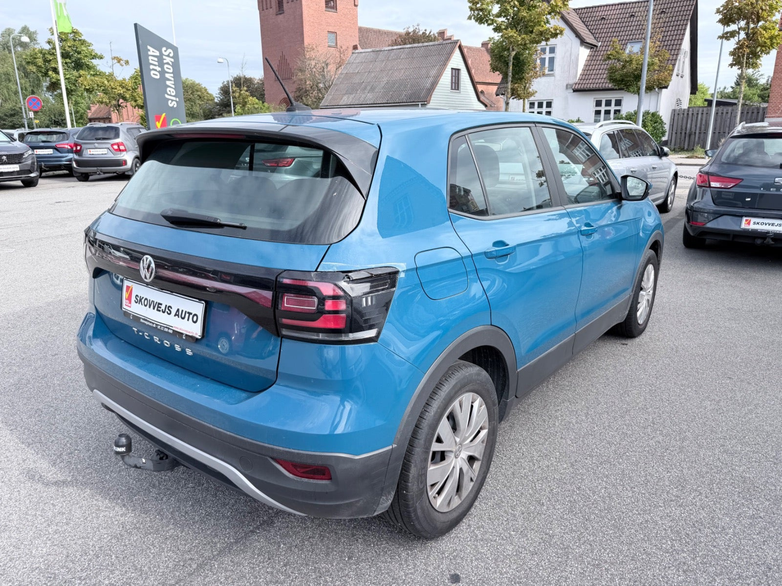 Blå VW T-Cross fra 2019