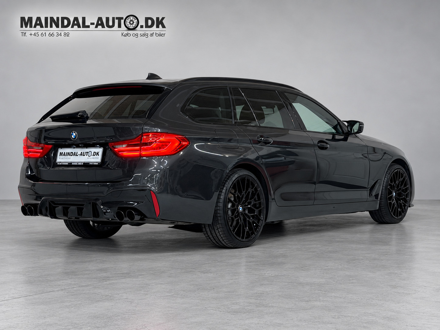 Sort BMW 520d fra 2018