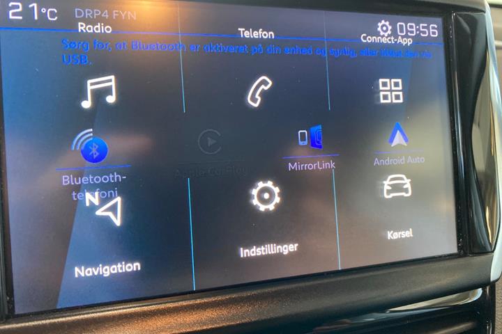 Sort Peugeot 208 fra 2019
