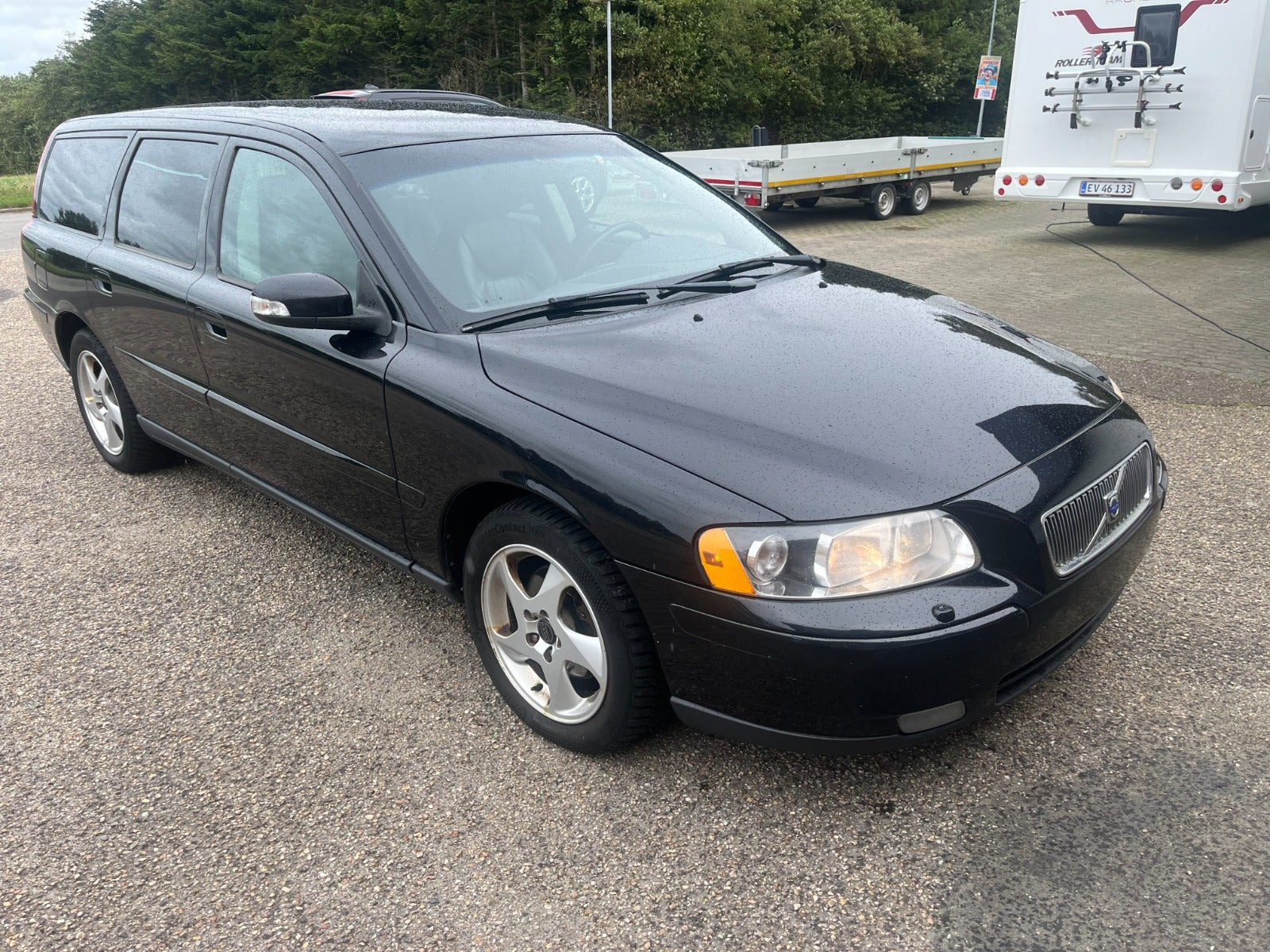 Sort Volvo V70 fra 2007