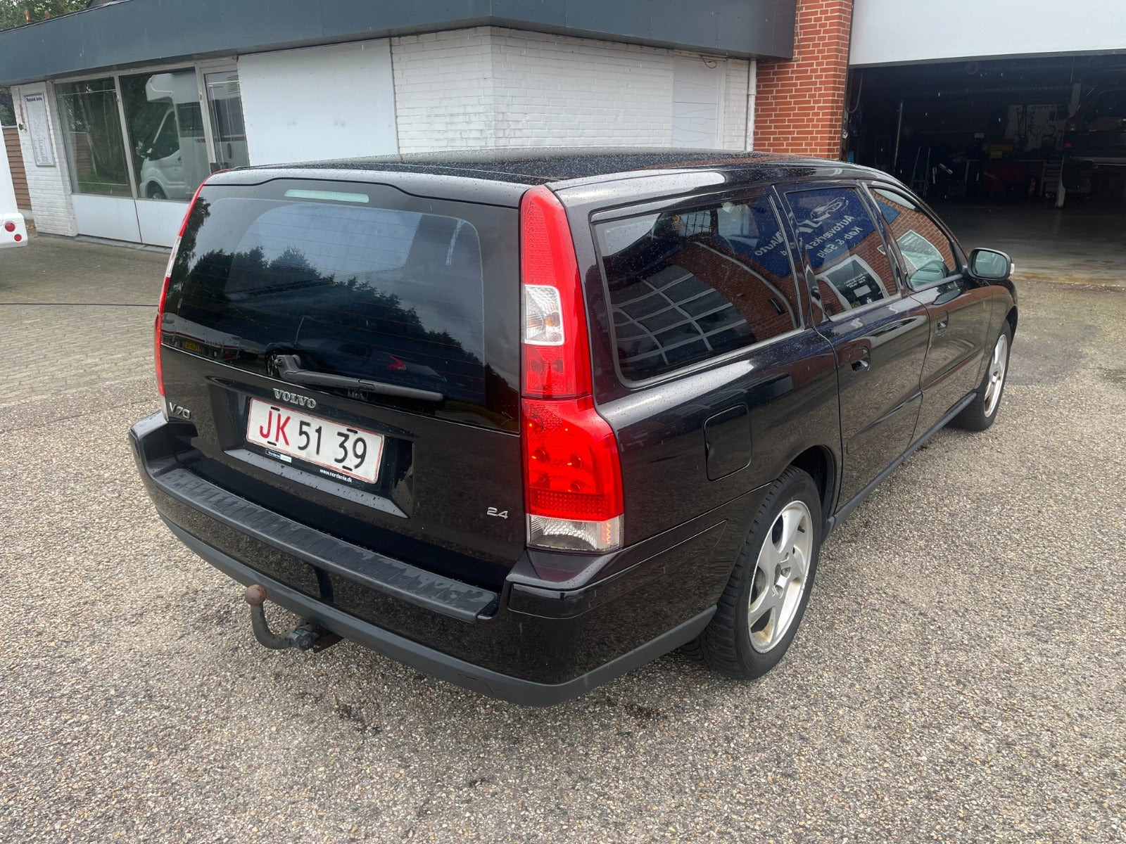 Sort Volvo V70 fra 2007