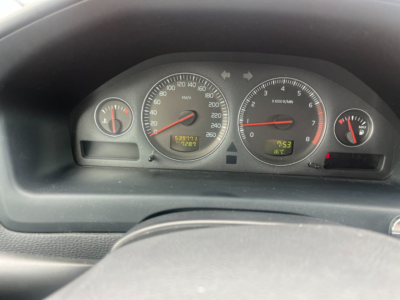 Sort Volvo V70 fra 2007