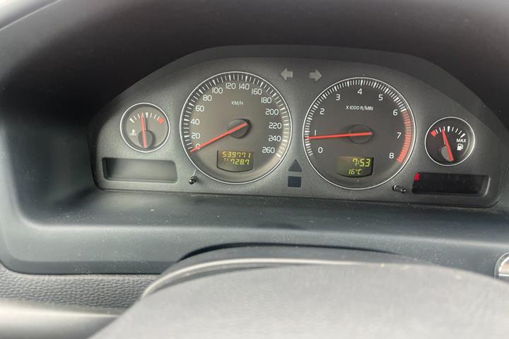 Sort Volvo V70 fra 2007