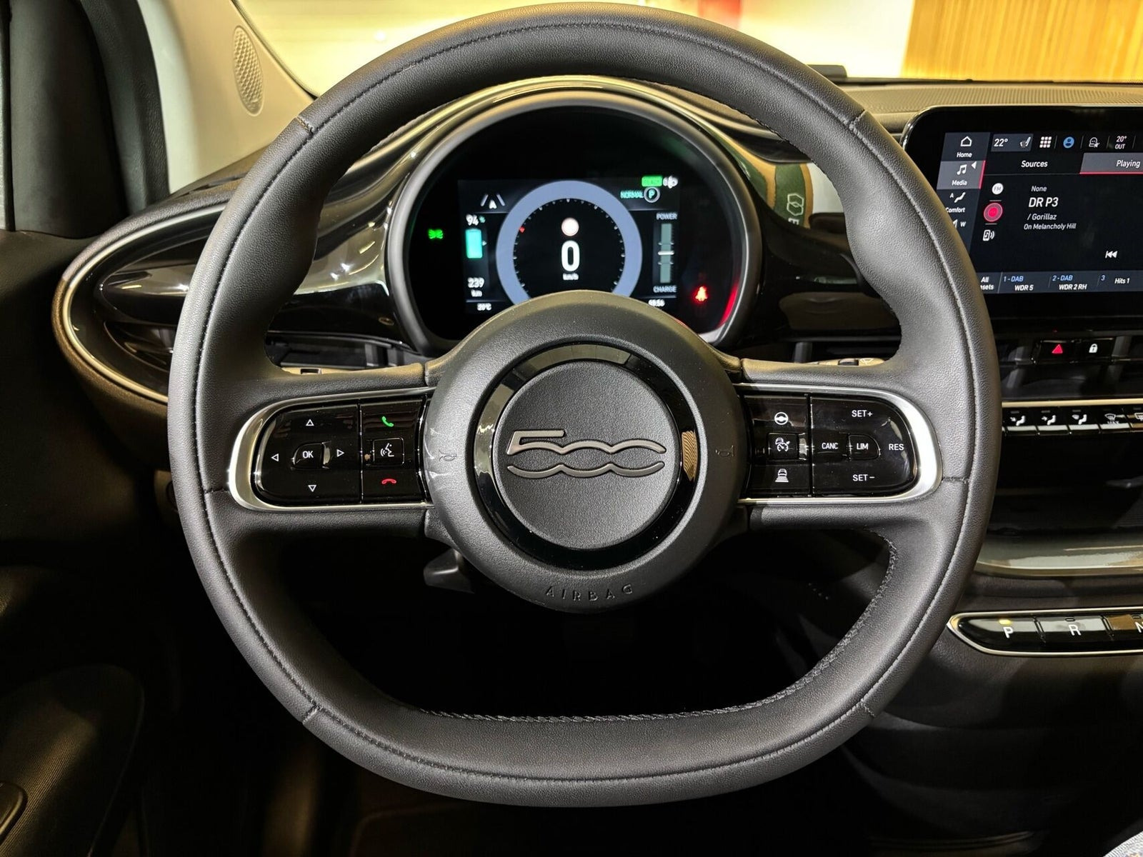 Sort Fiat 500e fra 2023