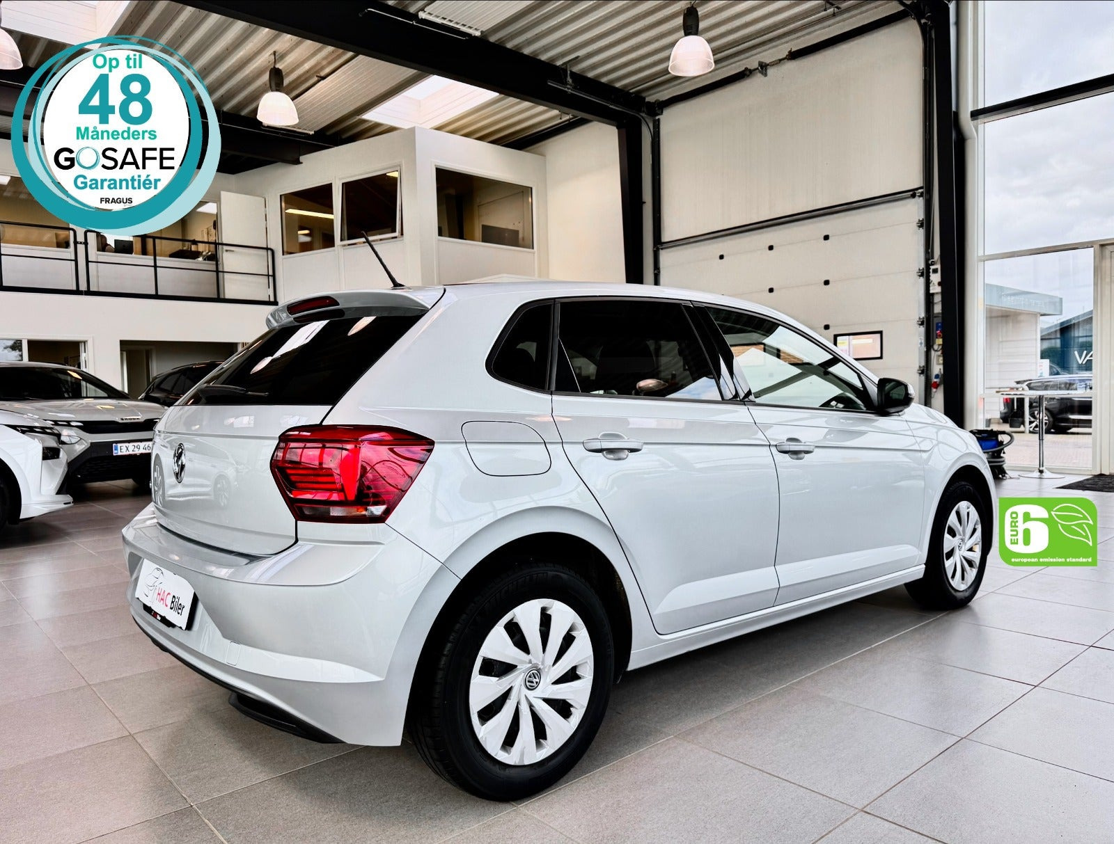 Sølv VW Polo fra 2020