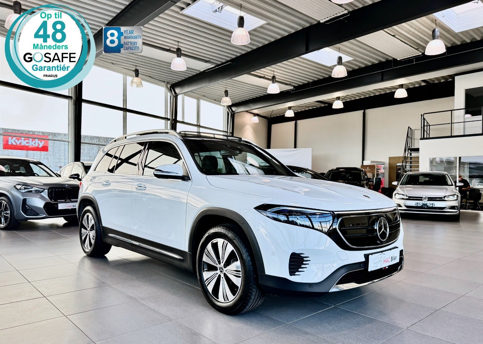 Gul Mercedes EQB250+ fra 2023