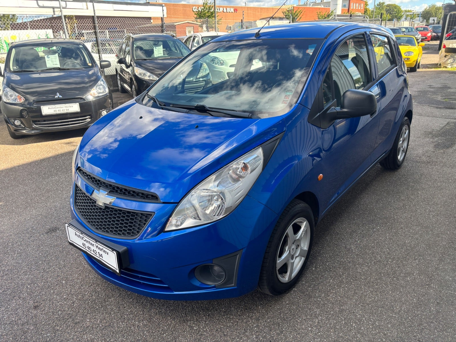 Blå Chevrolet Spark fra 2010