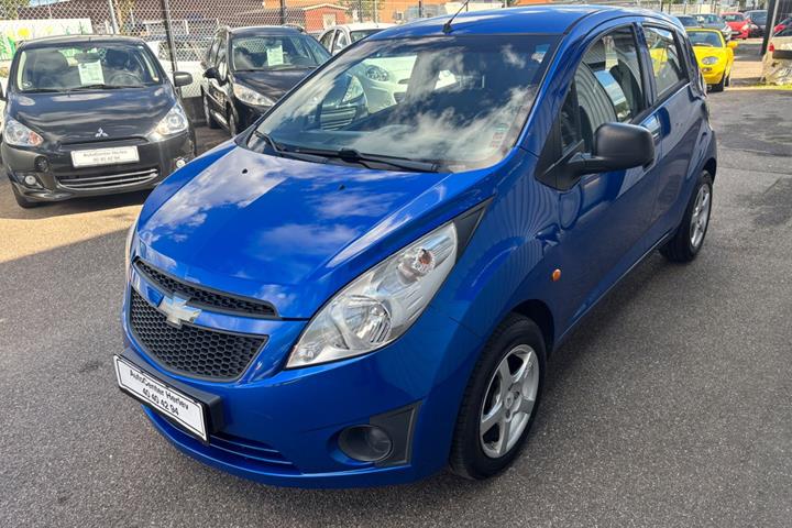 Blå Chevrolet Spark fra 2010