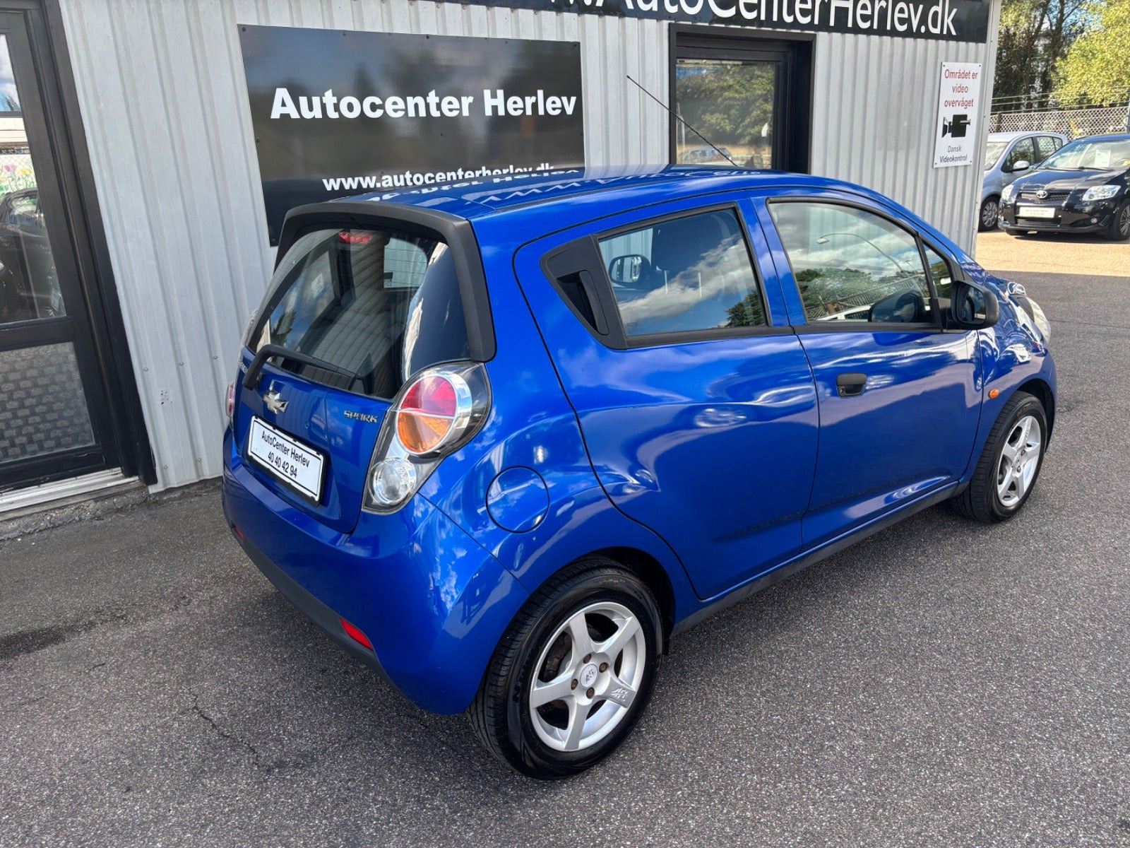 Blå Chevrolet Spark fra 2010
