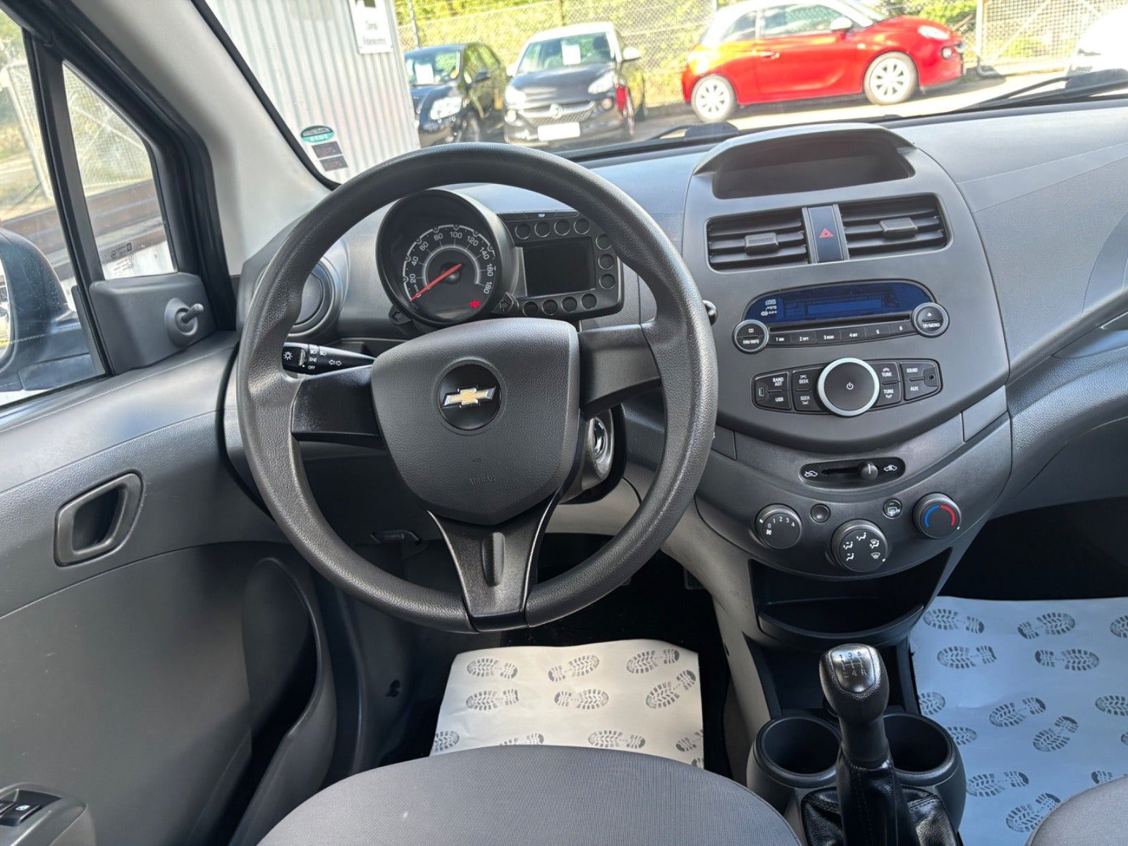 Blå Chevrolet Spark fra 2010
