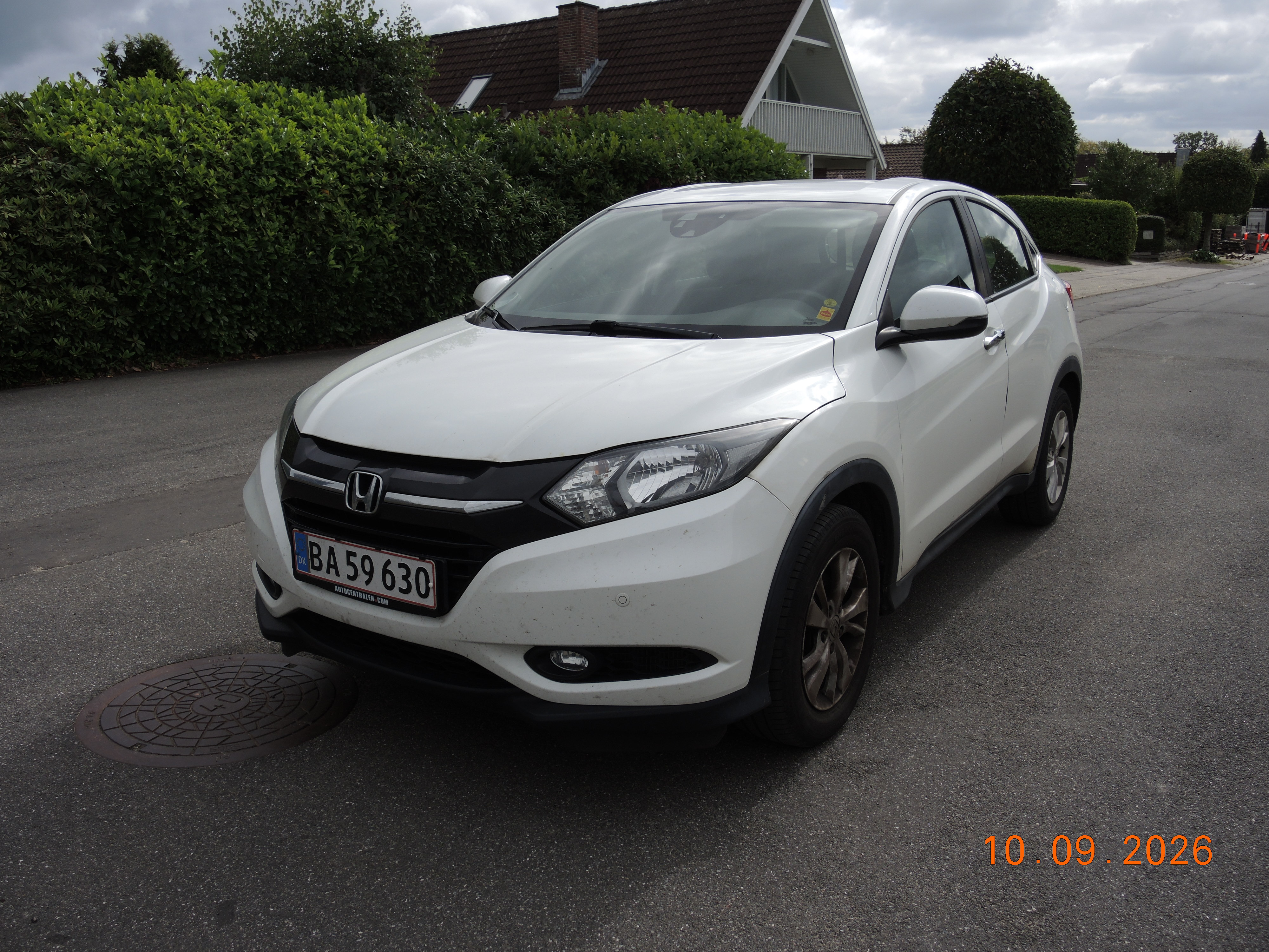 Hvid Honda HR-V fra 2016