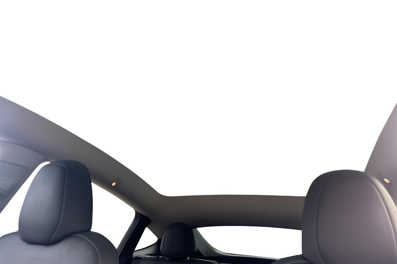 Grå Tesla Model Y fra 2023