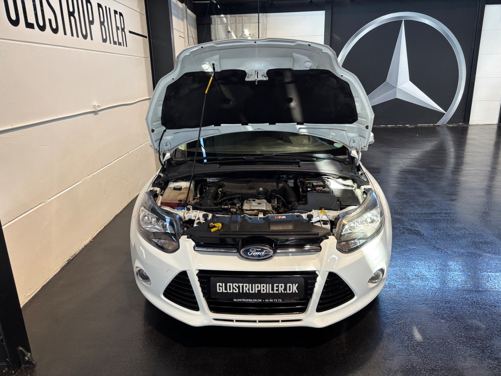 Hvid Ford Focus fra 2012