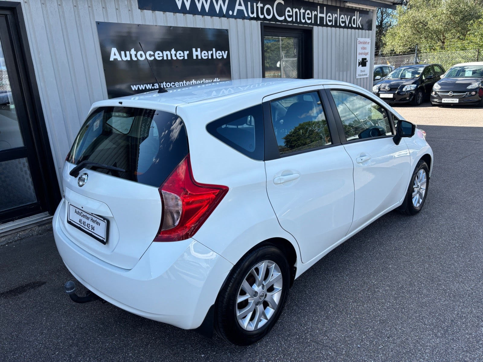 Hvid Nissan Note fra 2015