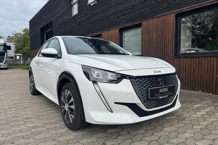 Hvid Peugeot e-208 fra 2021