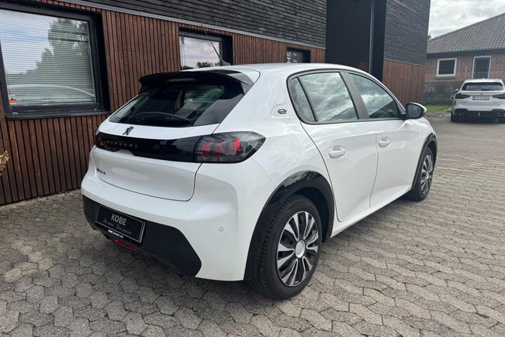 Hvid Peugeot e-208 fra 2021