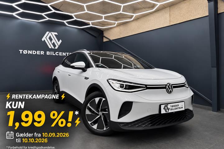 Hvid VW ID.4 fra 2022 set udefra