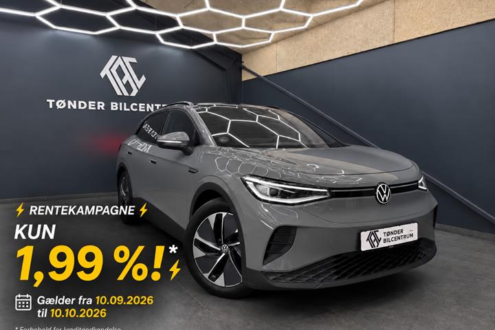 Grå VW ID.4 fra 2023 set udefra
