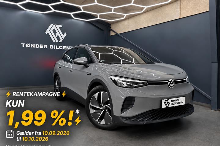 Grå VW ID.4 fra 2023 set udefra