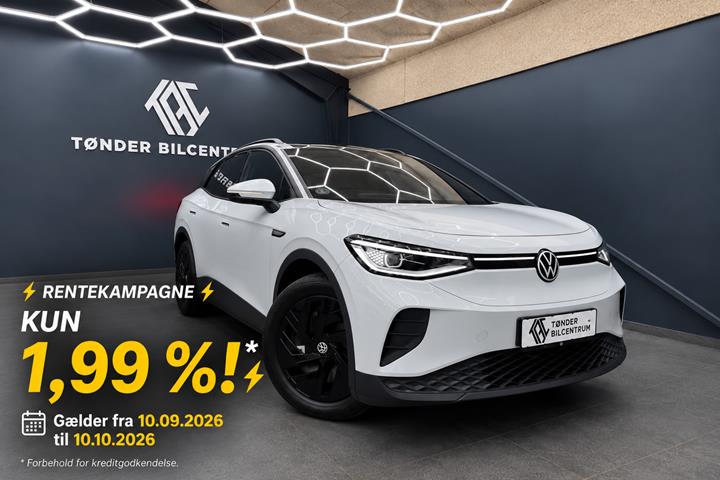Hvid VW ID.4 fra 2022 set udefra