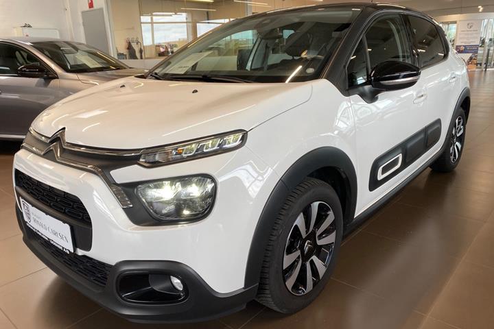 Hvid Citroën C3 fra 2021 set udefra
